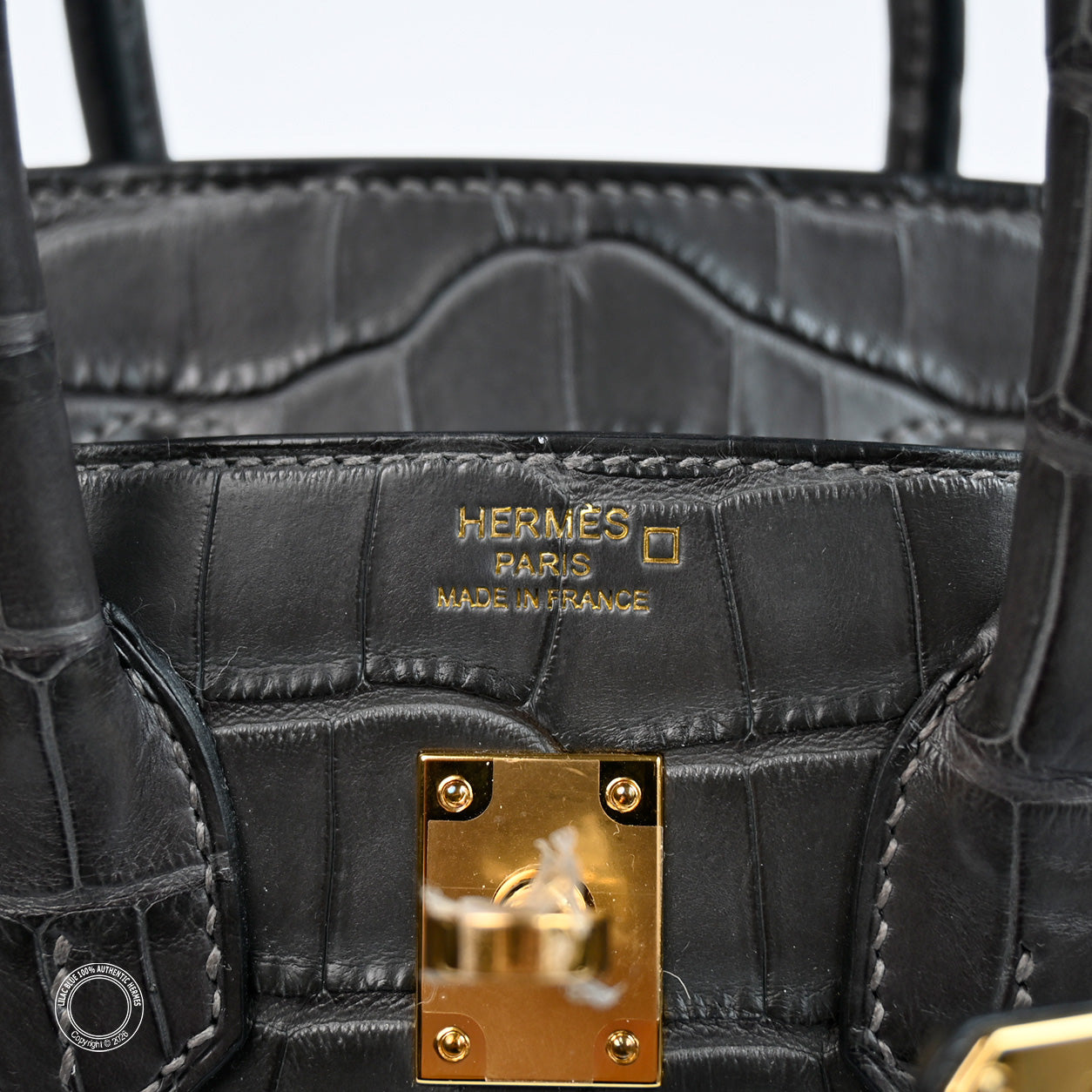 Hermès Birkin 25cm Graphite Matte Alligator GHW