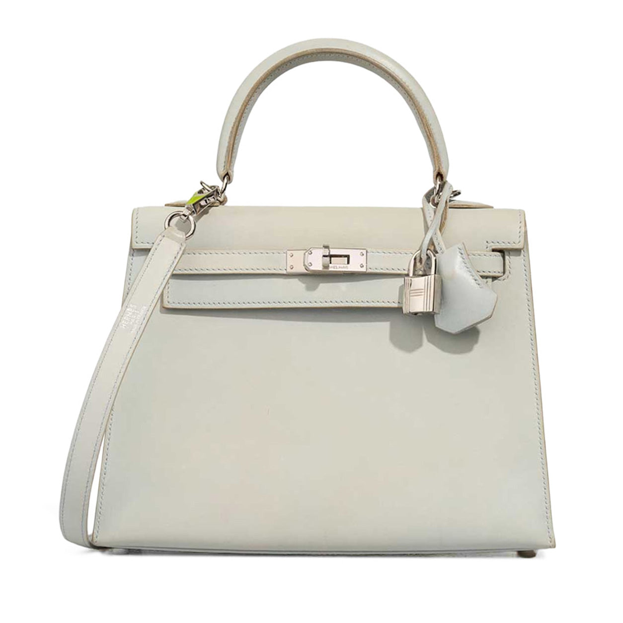 Hermès Kelly 25 Bleu Glacier Box Nepal PHW - Preloved