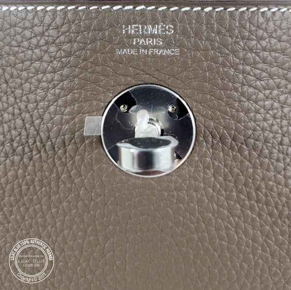 Hermès Lindy 26cm Etoupe Clemence PHW