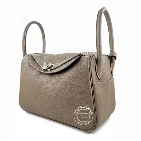 Hermès Lindy 26cm Etoupe Clemence PHW