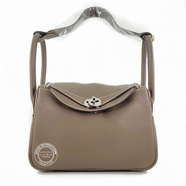 Hermès Lindy 26cm Etoupe Clemence PHW