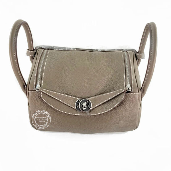 Hermès Lindy 26cm Etoupe Clemence PHW