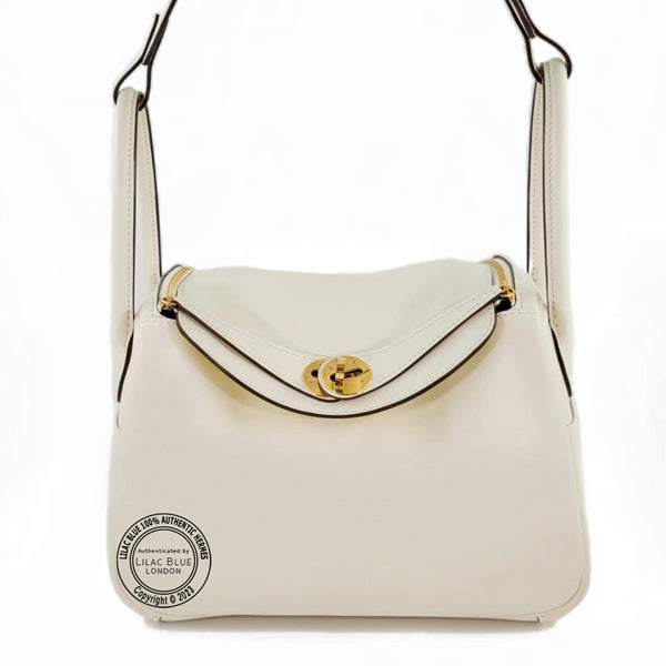 Hermes Lindy 26cm Nata/Lime Swift GHW