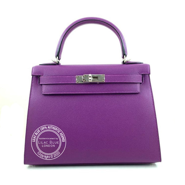 Hermès Kelly 28cm Anemone Epsom PHW
