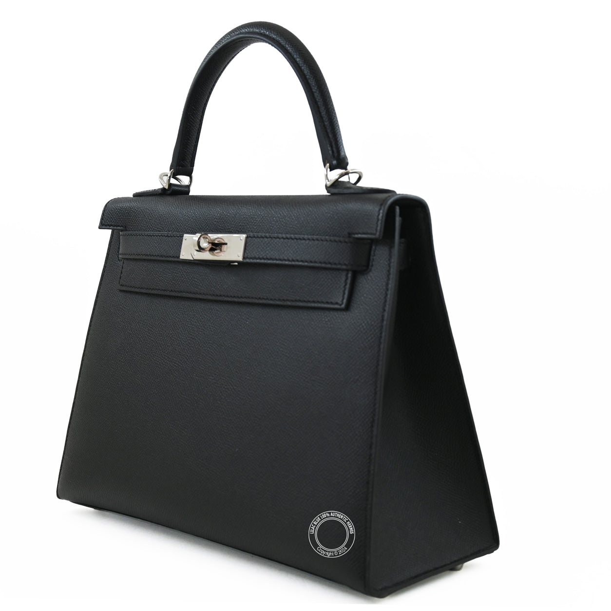 Hermès Kelly 28cm Black Epsom PHW - Preloved