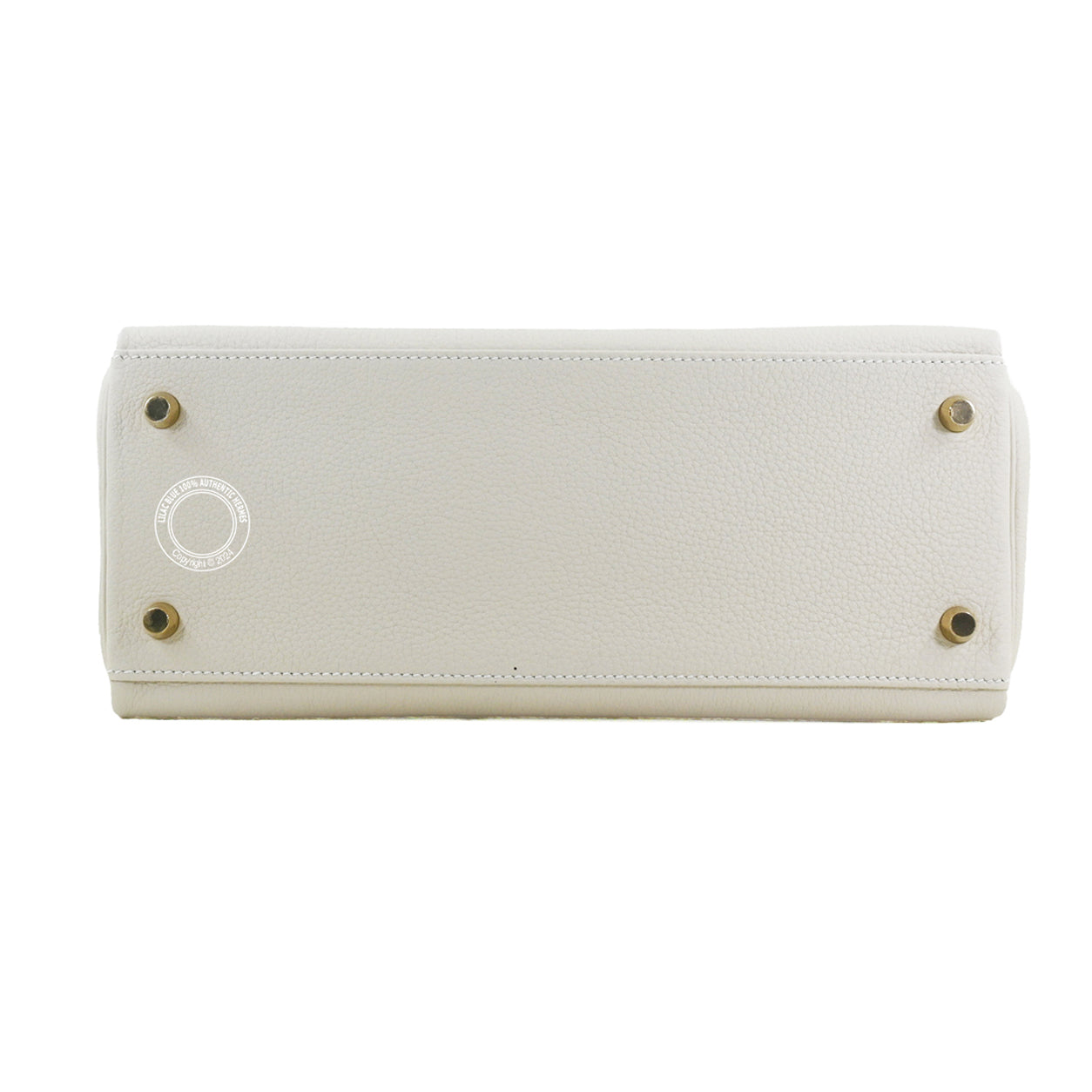 Hermès Kelly 28cm Craie Togo GHW