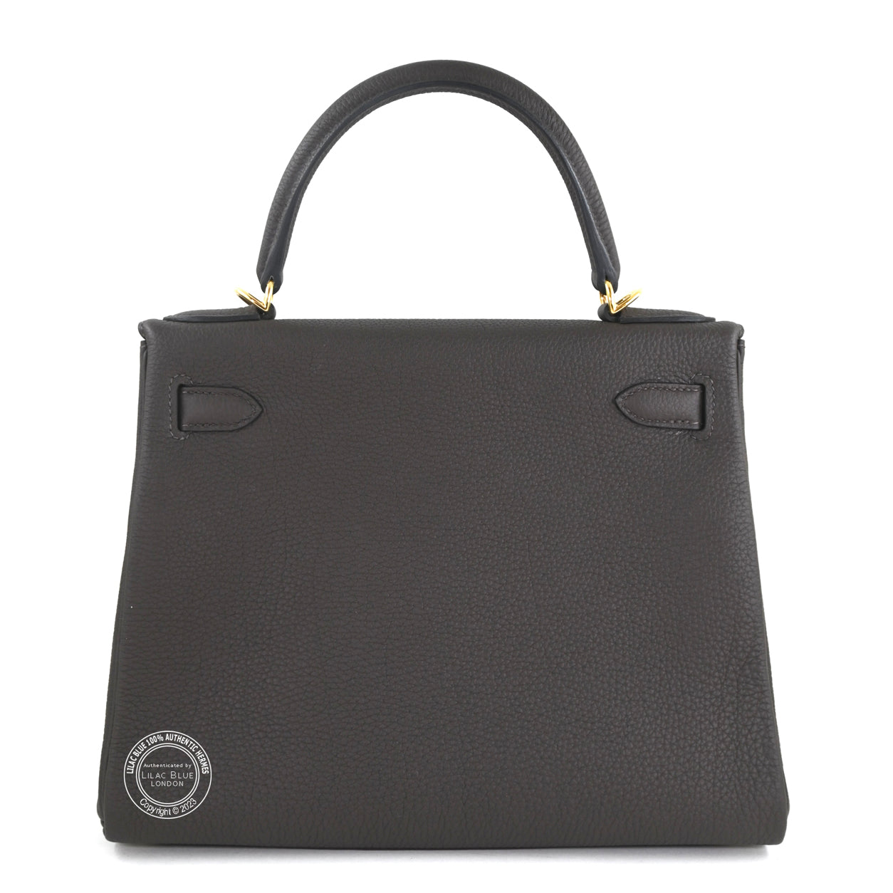 Hermès Kelly 28cm Ebene Togo GHW