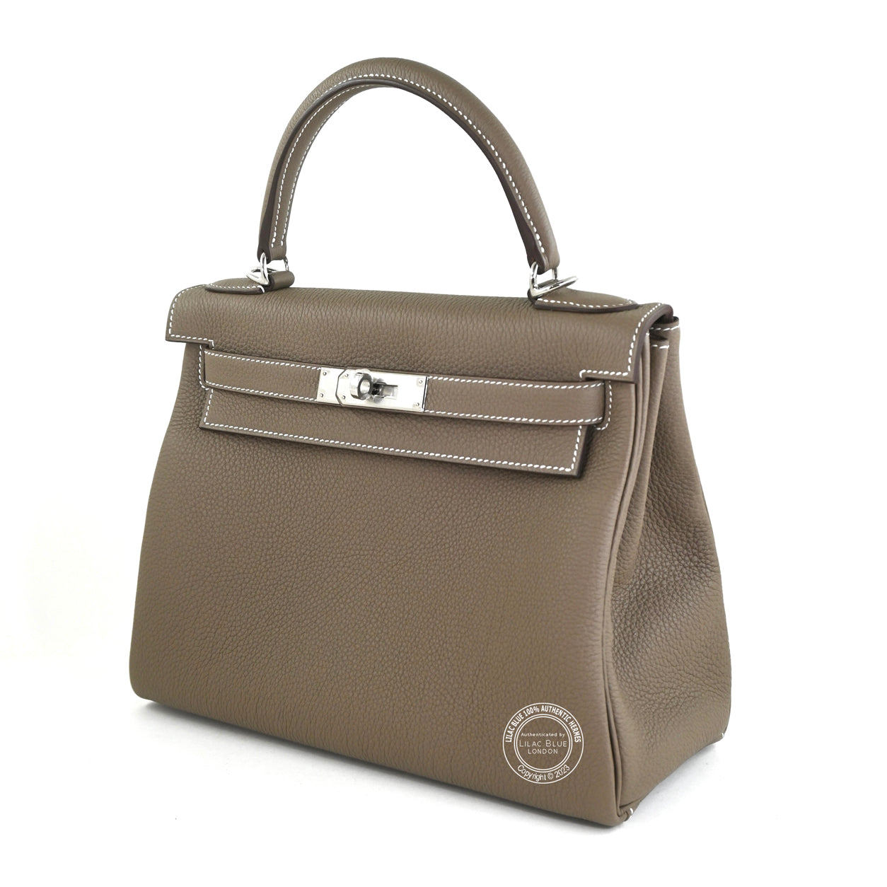 Hermès Kelly 28cm Etoupe Togo PHW