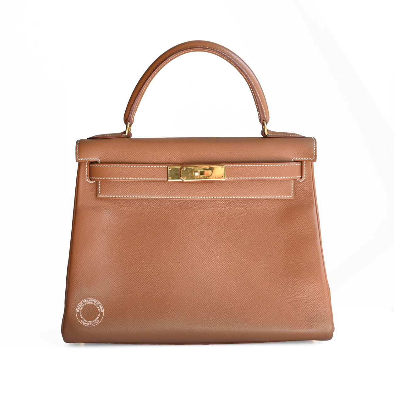 Hermes Kelly 28cm Gold Epsom GHW - Preloved