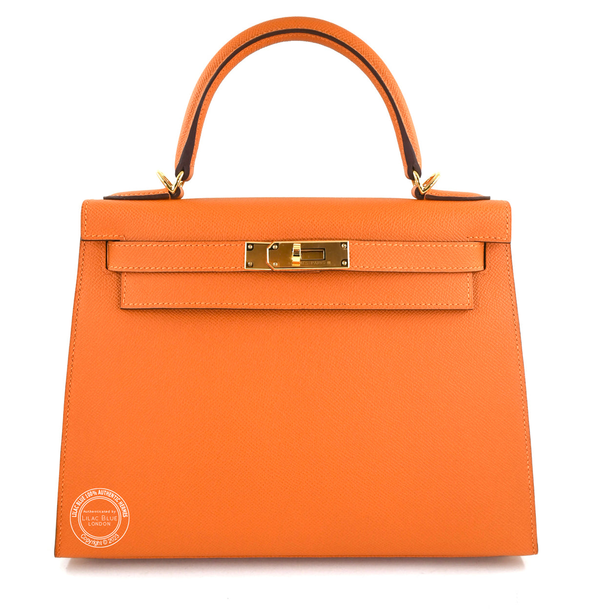 Hermès Kelly 28cm Orange Epsom GHW