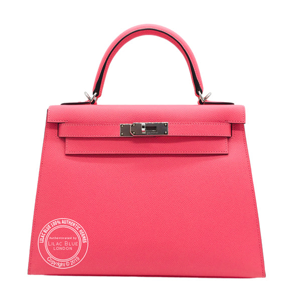 Hermès Kelly 28cm Rose Azalee Epsom PHW