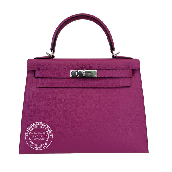 Hermès Kelly 28cm Rose Pourpre Epsom PHW