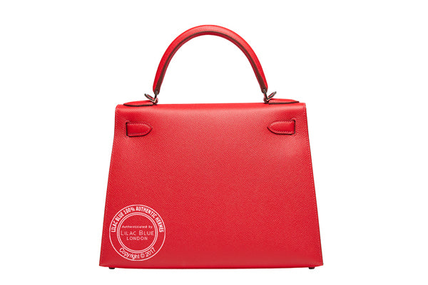 Hermès Kelly 28cm Rouge Casaque Epsom PHW