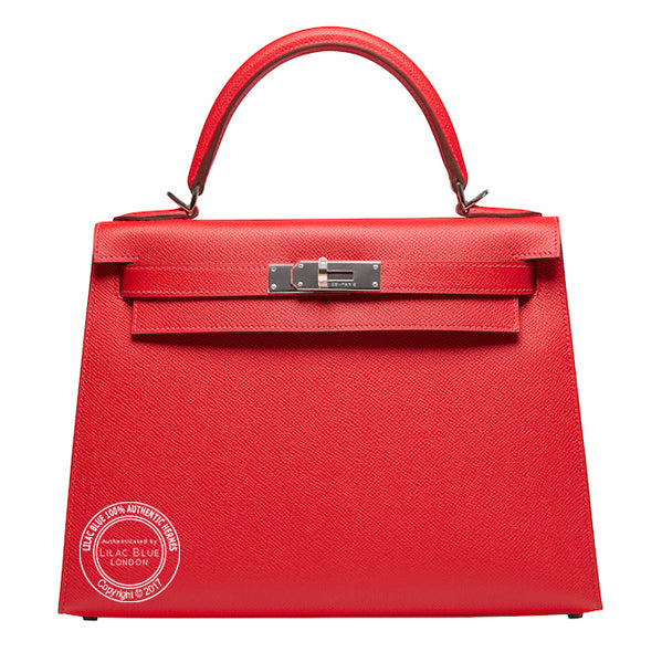 Hermès Kelly 28cm Rouge Casaque Epsom PHW