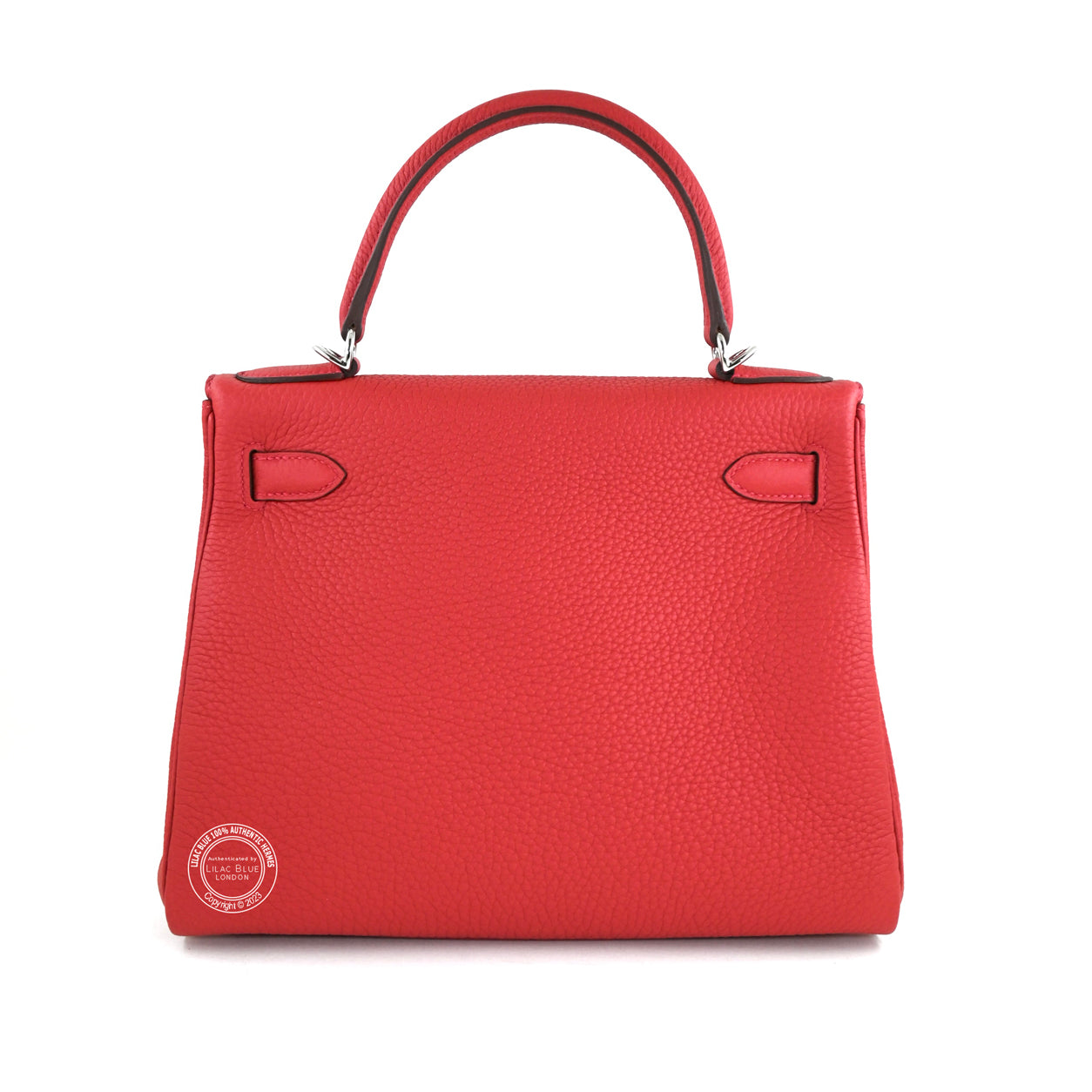 Hermes Kelly 28cm Vermillion Togo PHW