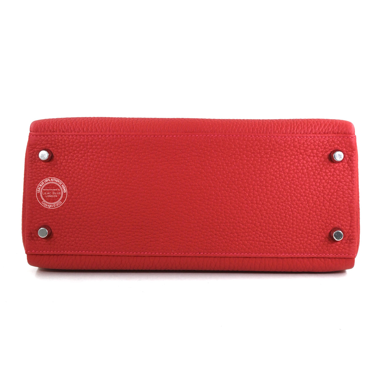 Hermes Kelly 28cm Vermillion Togo PHW