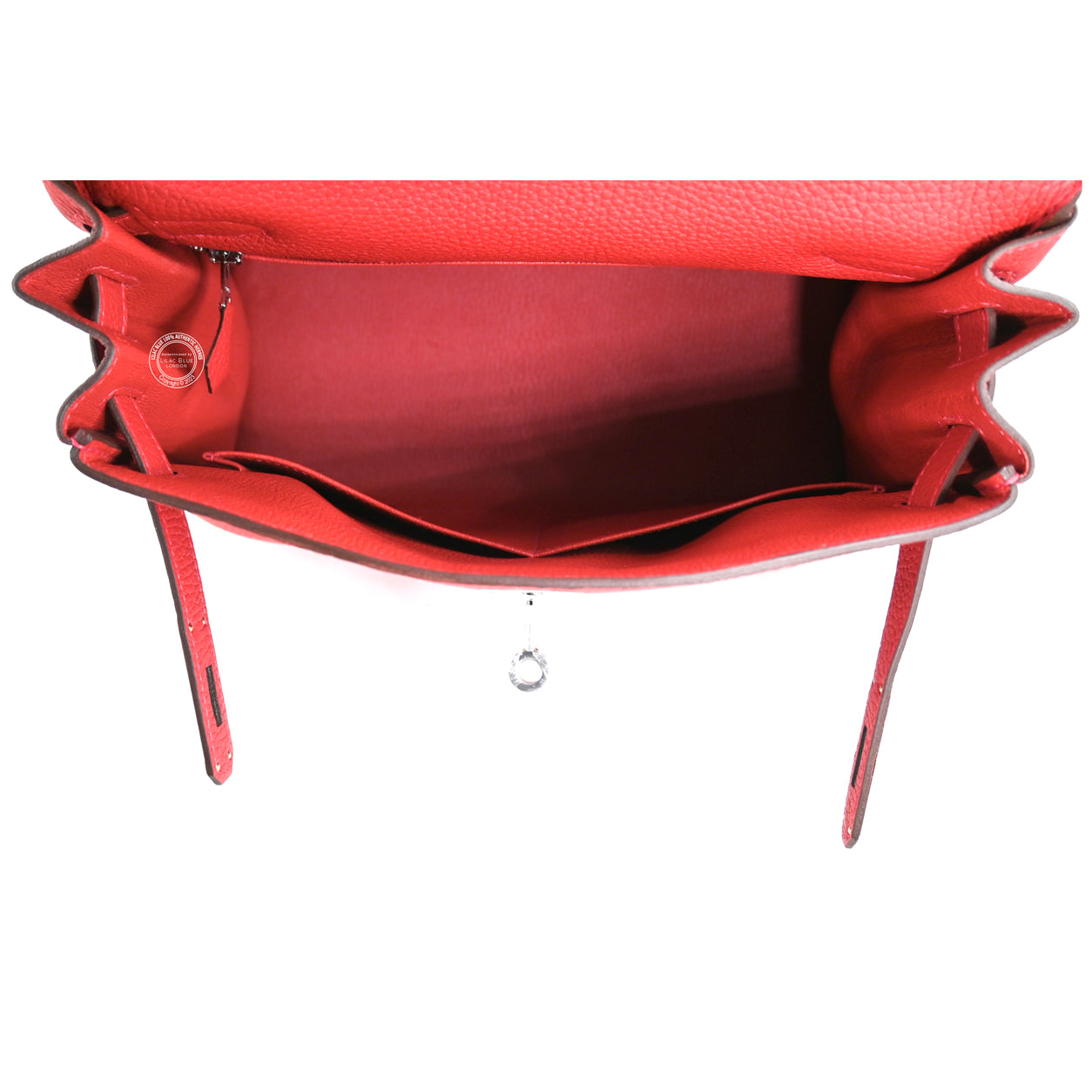 Hermes Kelly 28cm Vermillion Togo PHW