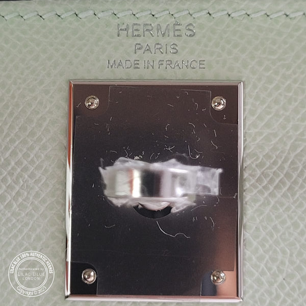 Hermes Kelly 28cm Vert Fizz Epsom PHW