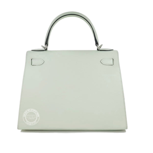 Hermes Kelly 28cm Vert Fizz Epsom PHW