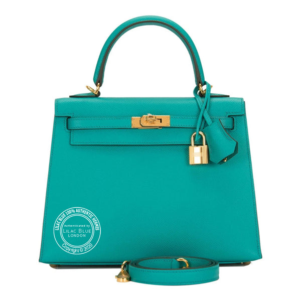 Hermès Kelly 28cm Vert Verone Epsom GHW