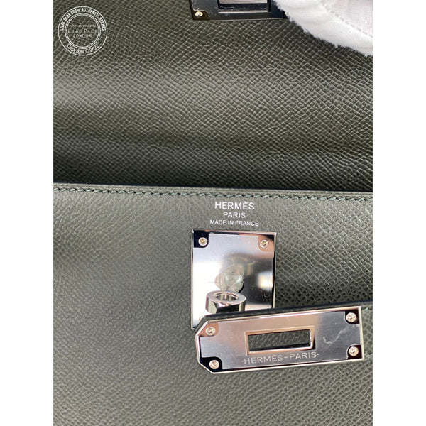 Hermès Kelly 28cm Vert de Gris Epsom PHW