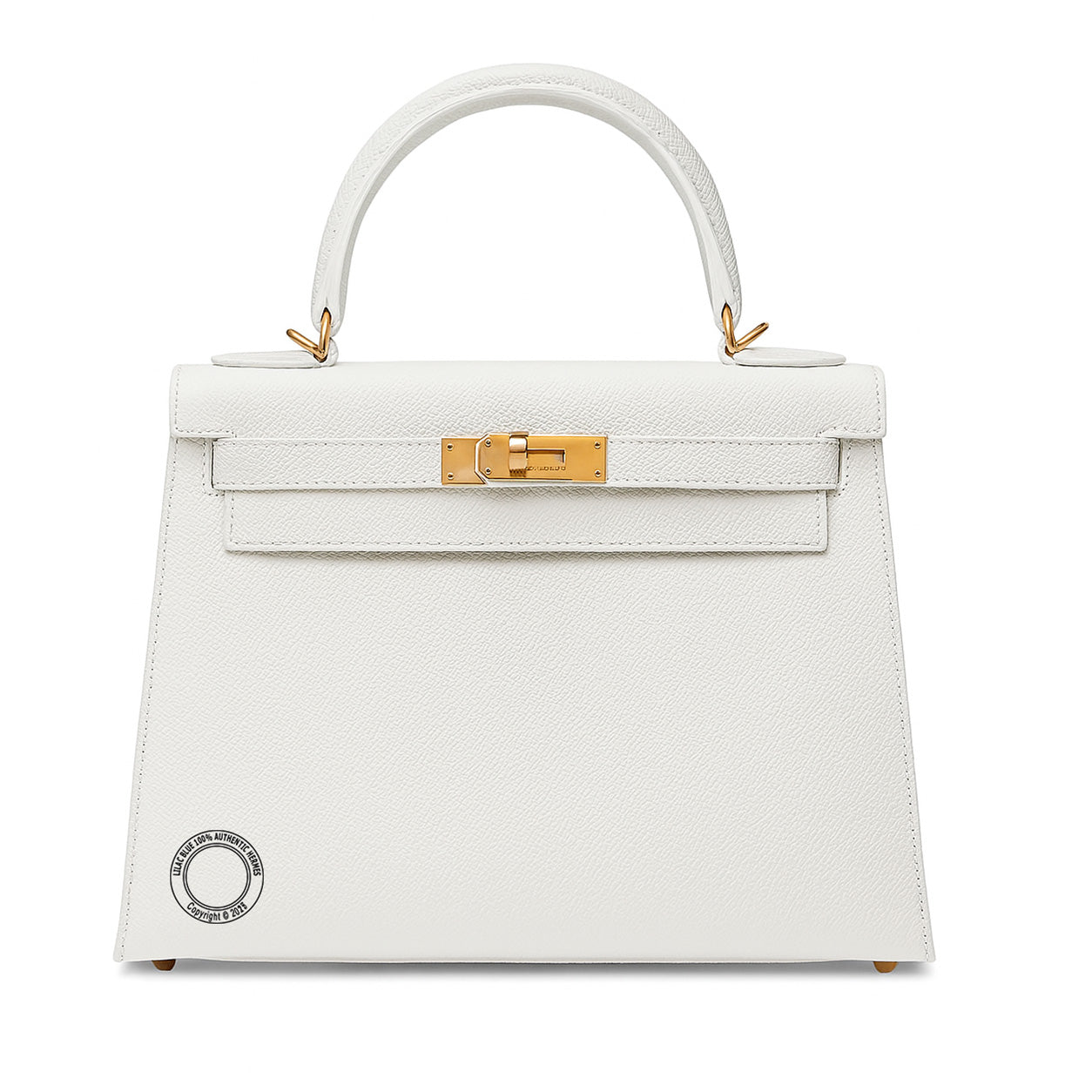 Hermes Kelly 28cm White Epsom GHW