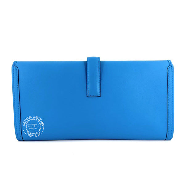 Hermès Jige Elan 29cm Bleu Zanzibar Swift