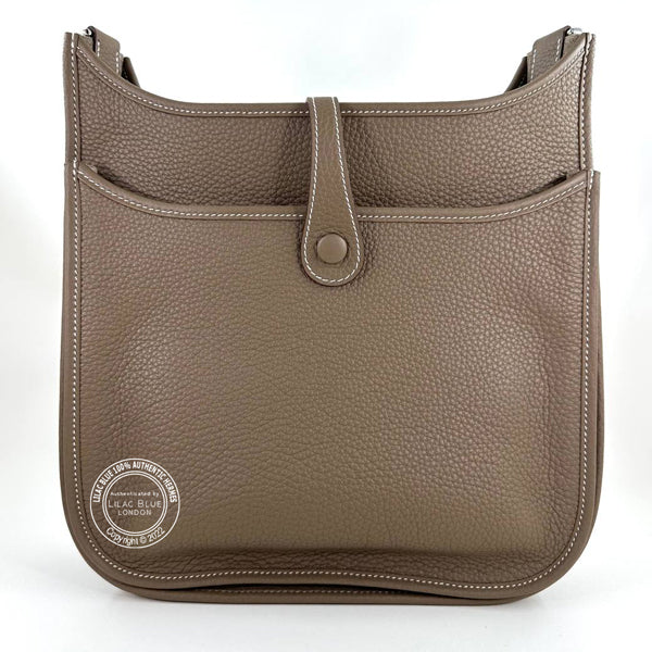 Hermès Evelyne 29cm Etoupe Clemence PHW