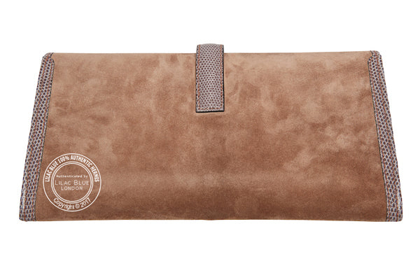 Hermès Jige Elan 29cm Marron Jige Veau Doblis/Lizard