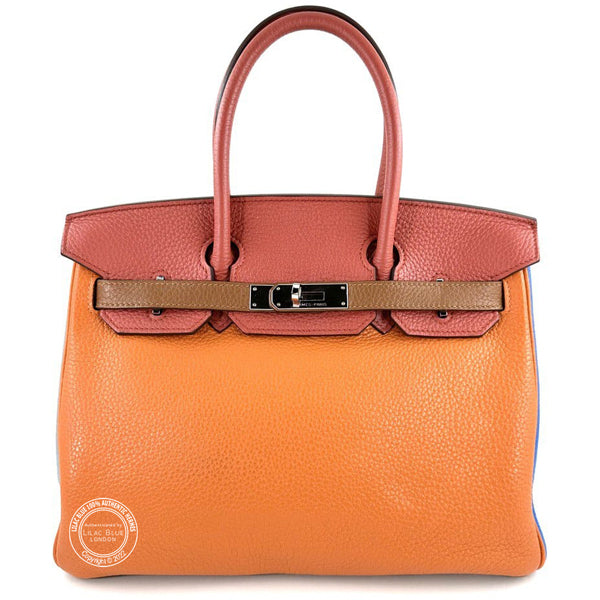 Hermès Birkin 30cm Arlequin Togo PHW - Preloved