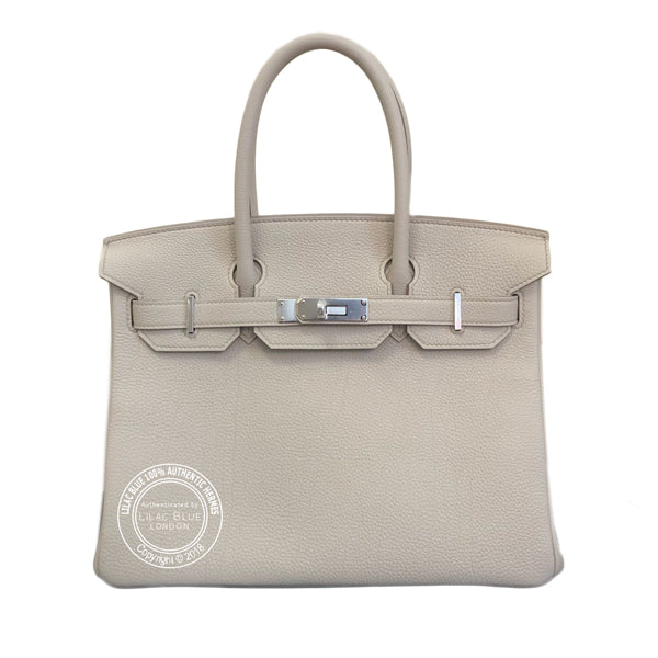 Hermès Birkin 30cm Beton Togo PHW