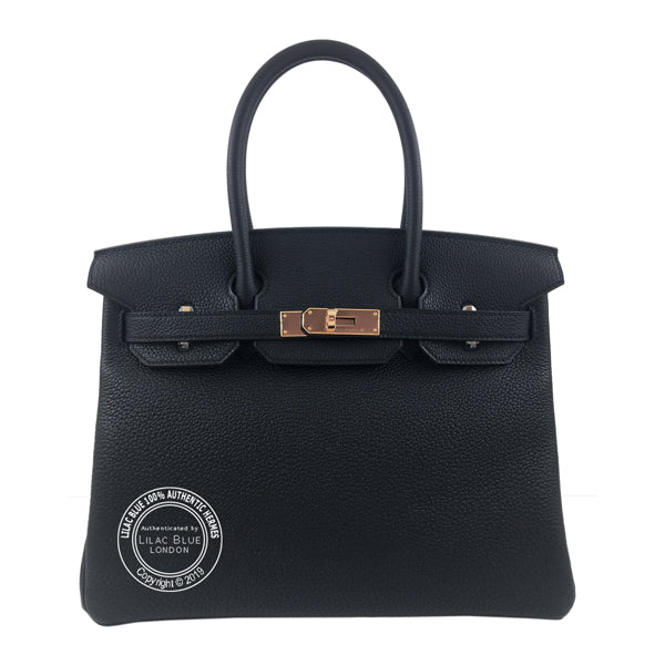 Hermès Birkin 30cm Black Togo RGHW