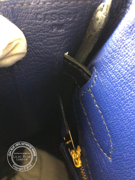 Hermès Birkin 30cm Bleu Saphir/Bleu Marine Touch Alligator/Novillo RGHW