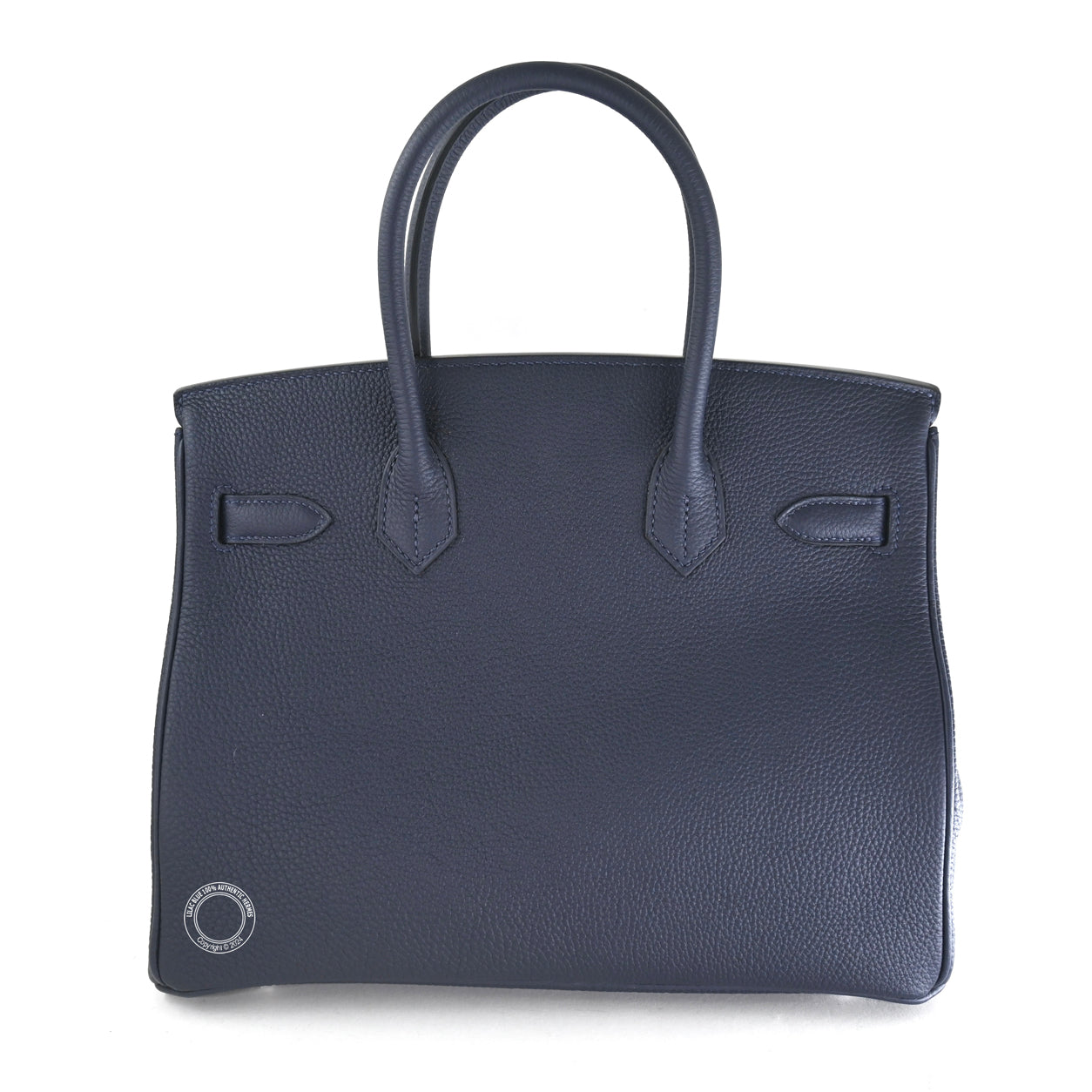 Hermès Birkin 30cm Bleu Nuit/Orange Poppy Verso Togo PHW