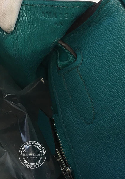 Hermès Birkin 30cm Bleu Paon Matte Alligator PHW