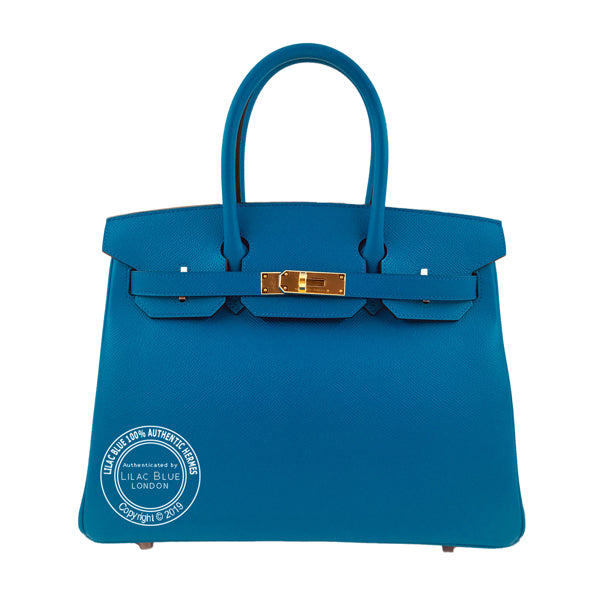 Hermès Birkin 30cm Bleu Zanzibar Epsom GHW