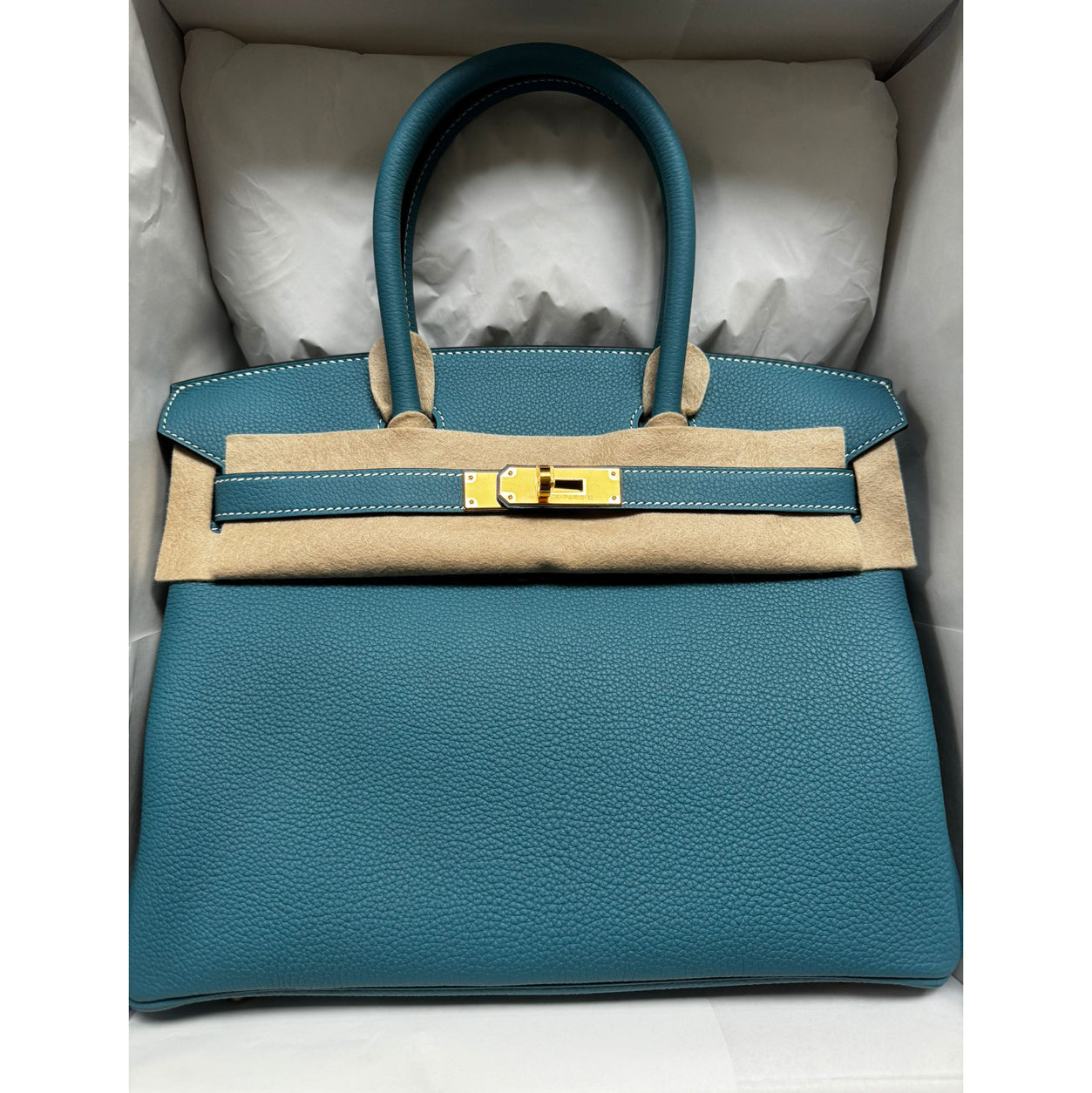 Hermès Birkin 30cm Blue Jean Togo GHW