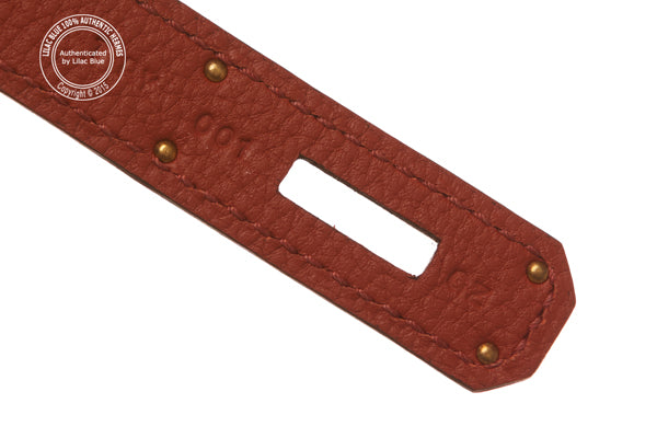 Hermès Birkin 30cm Brique Togo GHW