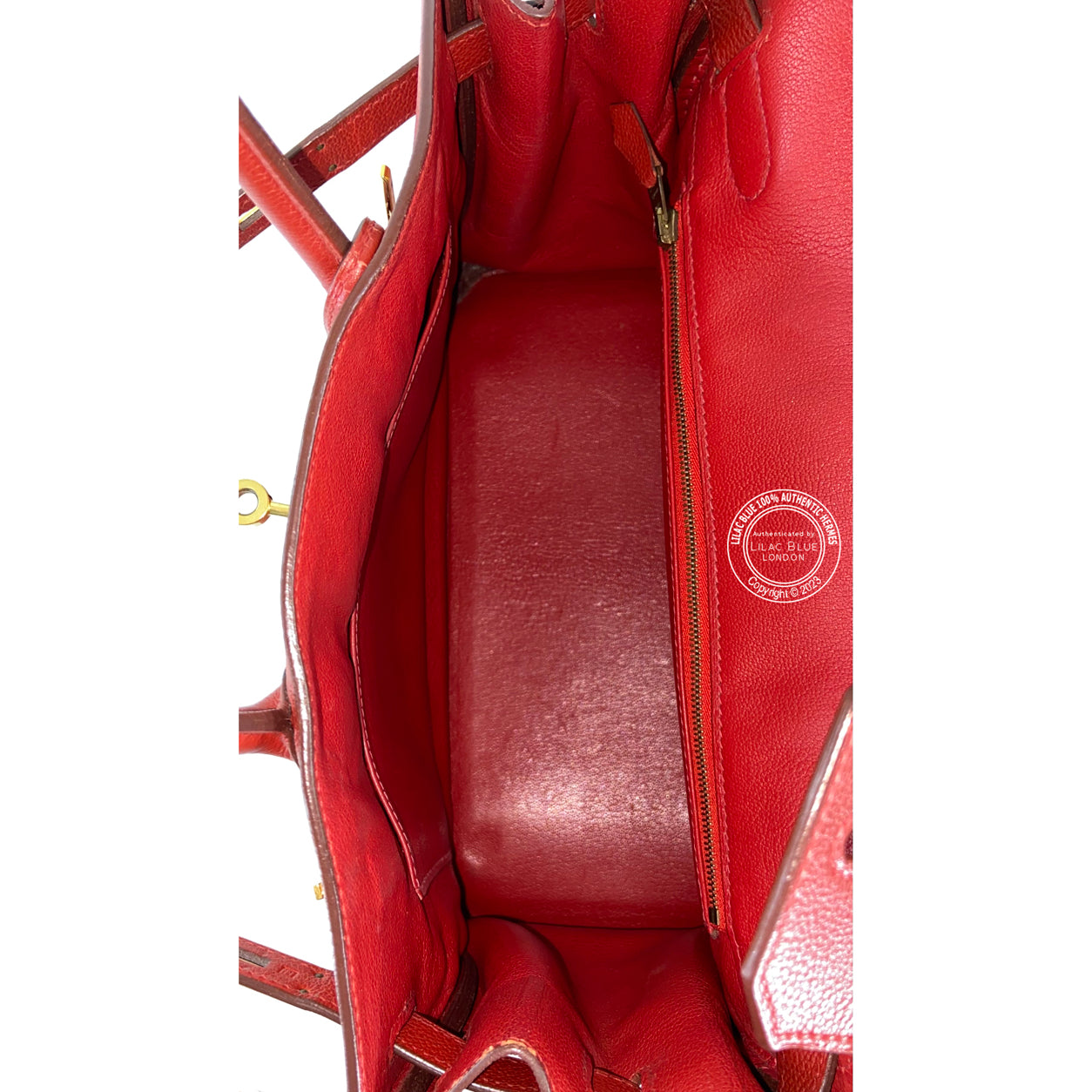 Hermès Birkin 30cm Brique Togo GHW - Preloved