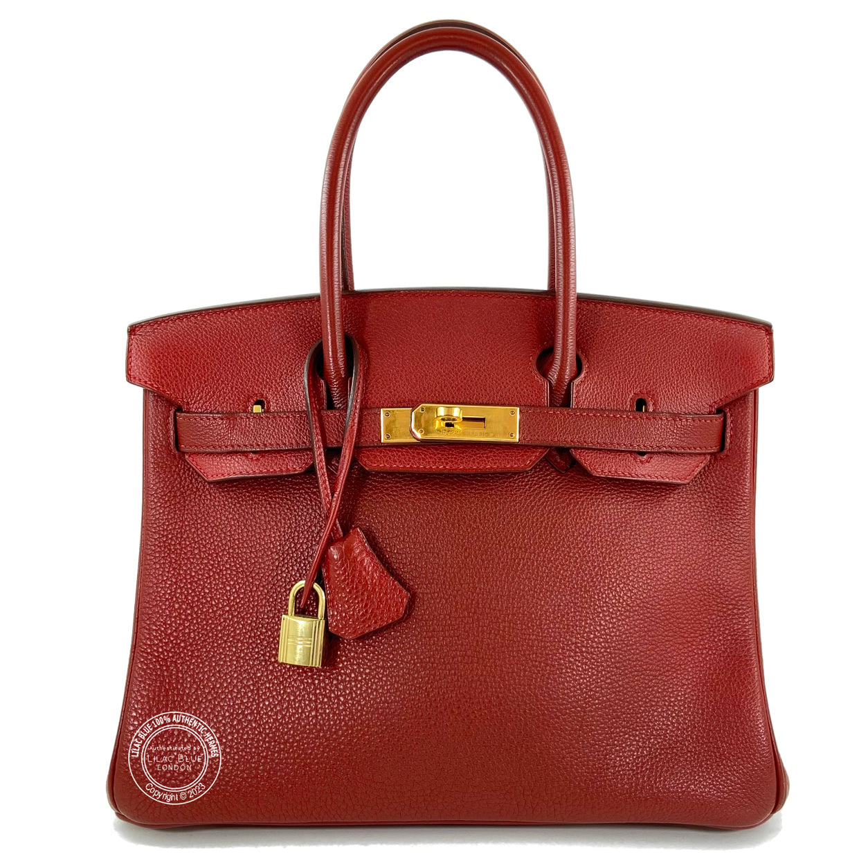 Hermès Birkin 30cm Brique Togo GHW - Preloved