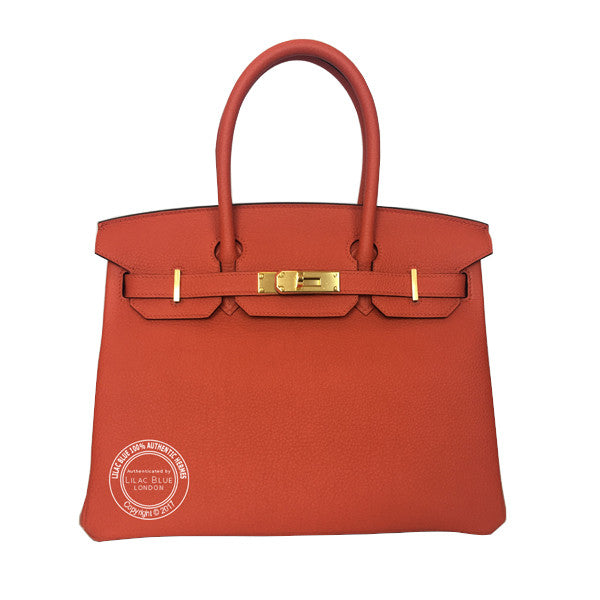 Hermès Birkin 30cm Capucine Togo GHW