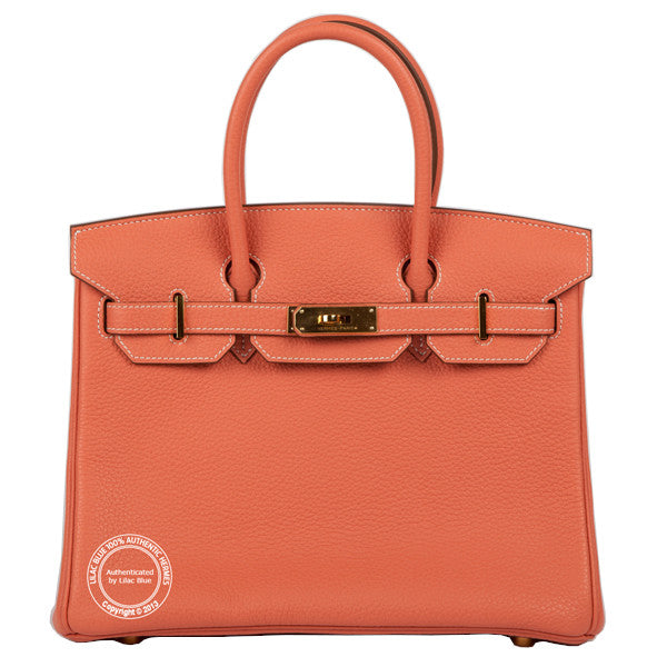 Hermès Birkin 30cm Crevette Togo GHW