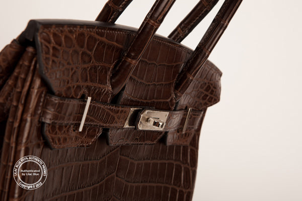 Hermès Birkin 30cm Ebene Matte Croc PHW