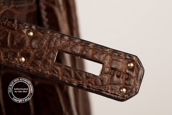 Hermès Birkin 30cm Ebene Matte Croc PHW