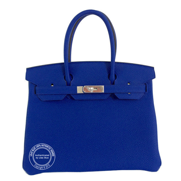 Hermès Birkin 30cm Bleu Electrique Togo PHW
