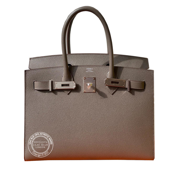 Hermès Birkin 30cm Etain Sellier Epsom PHW