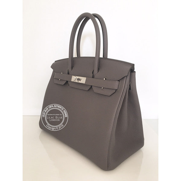 Hermès Birkin 30cm Etain Togo PHW