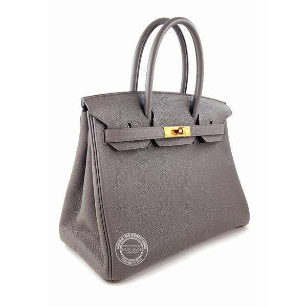 Hermès Birkin 30cm Etain Togo RGHW