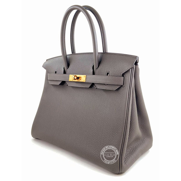 Hermès Birkin 30cm Etain Togo RGHW