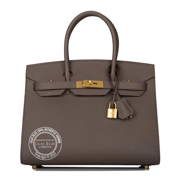 Hermès Birkin 30cm Etain Sellier Epsom GHW